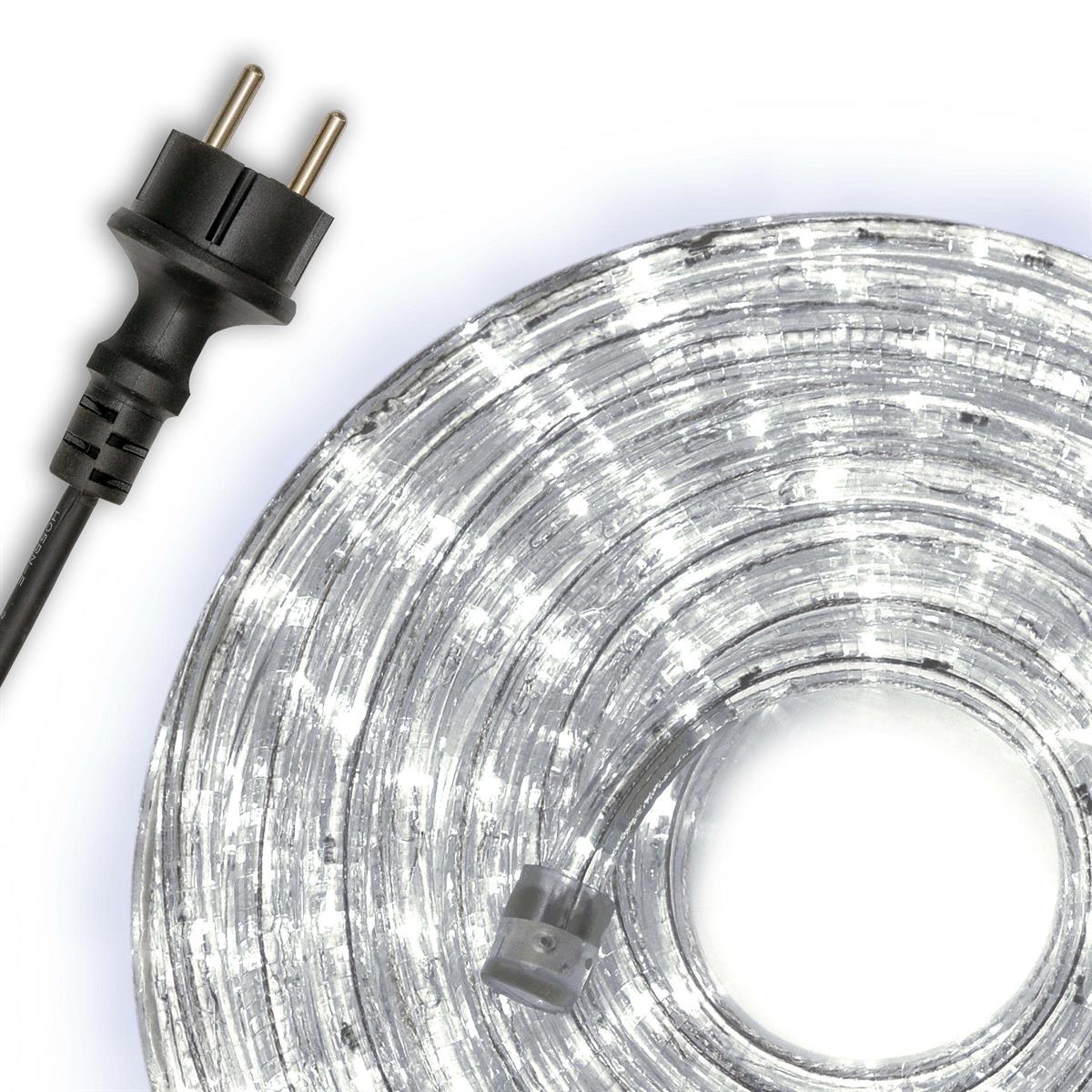 20m LED světelná hadice / kabel - studená bílá