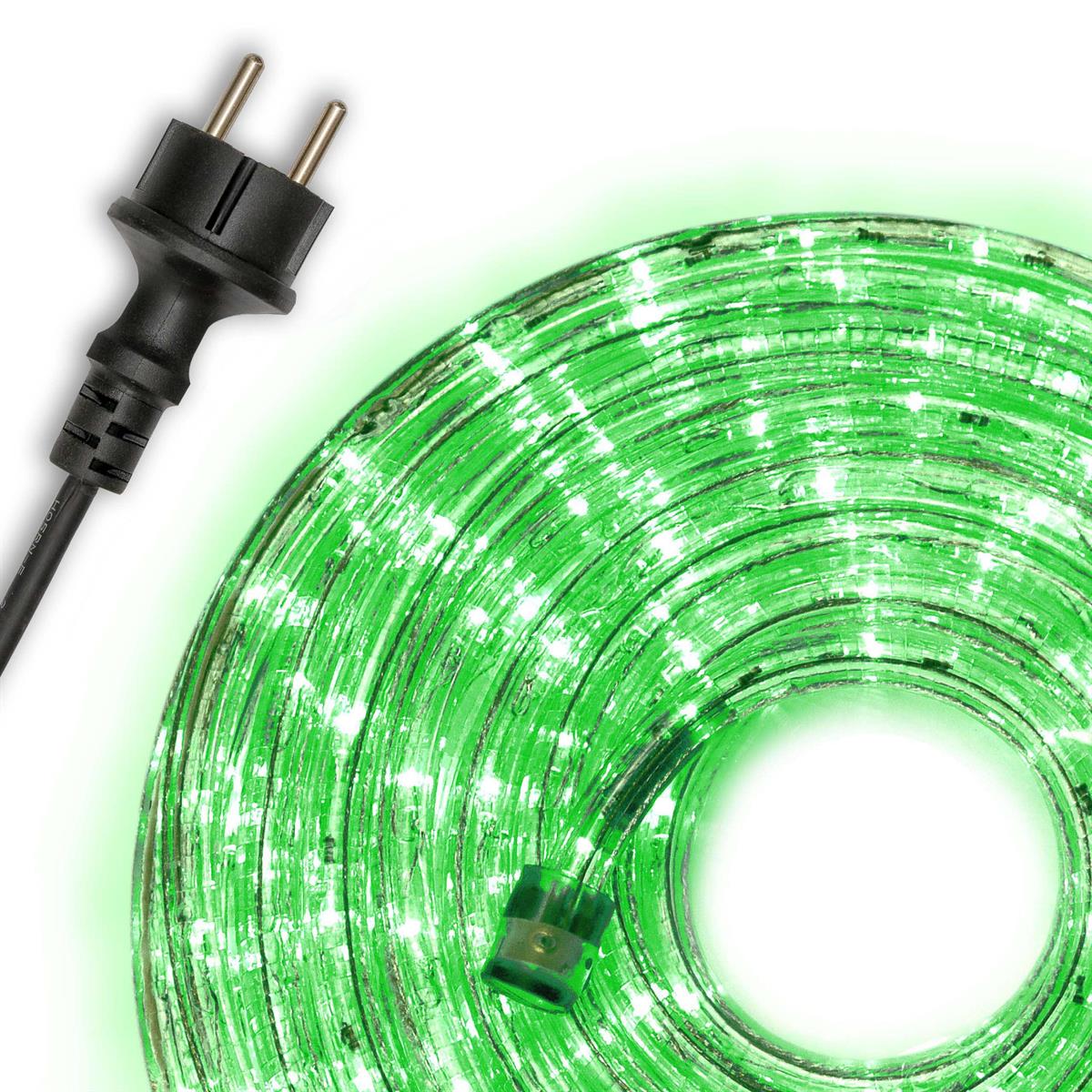 20m LED světelná hadice / kabel - zelené světlo