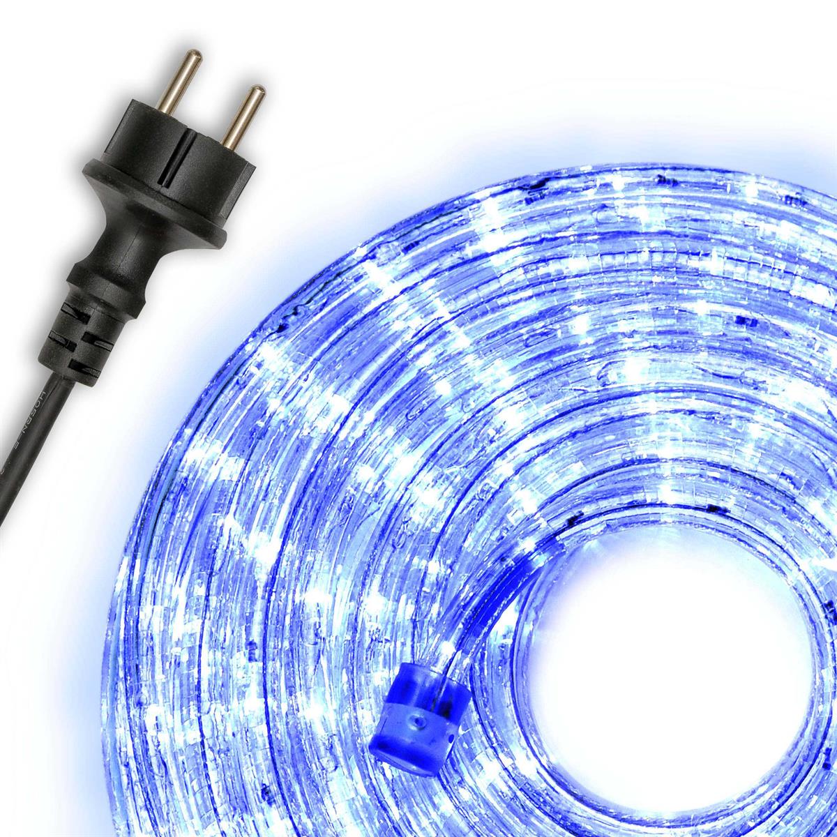 10m LED světelná hadice / kabel - modrý