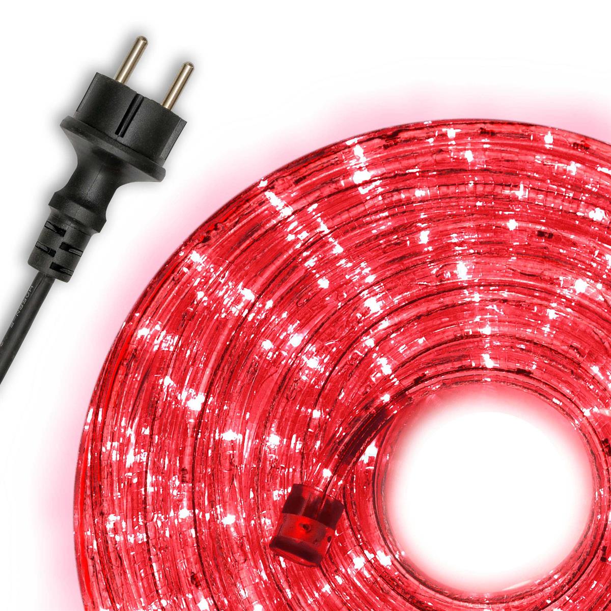 20m LED světelná hadice / kabel - červený